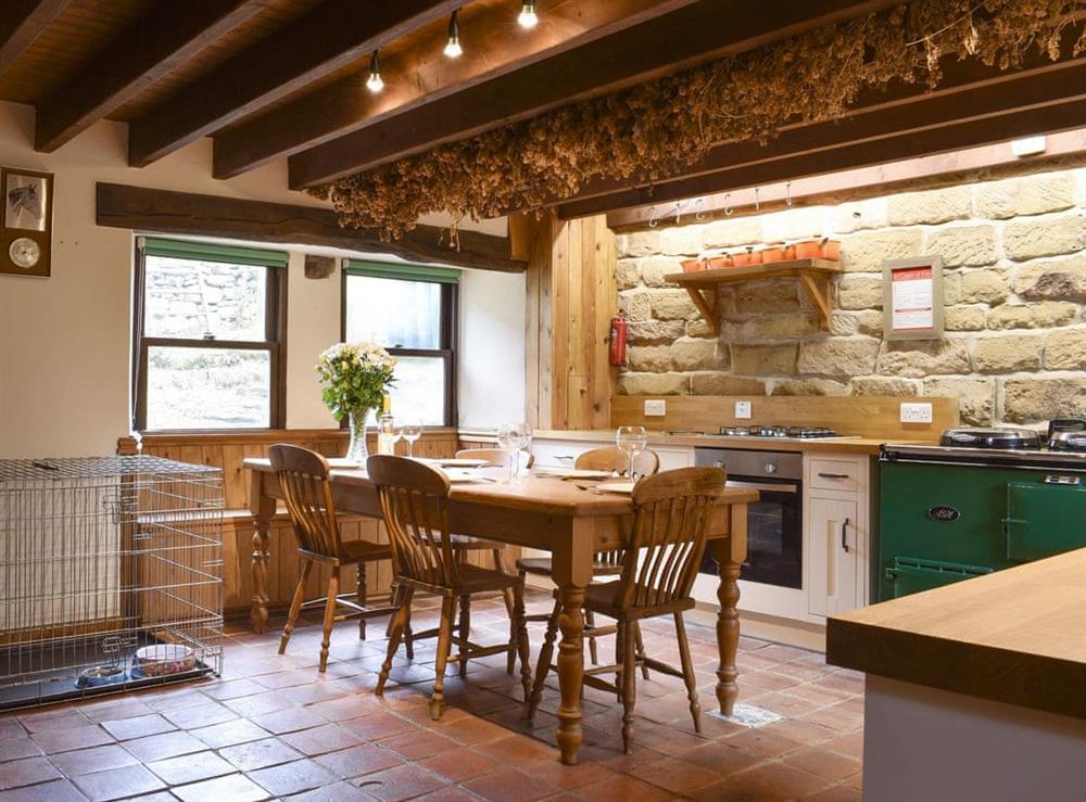 Kitchen/diner at Winter Gill Barn in Glaisdale Head, North Yorkshire