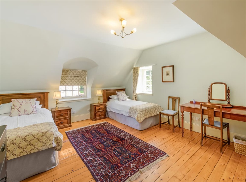 Twin bedroom at Winton Cottage in Pencaitland, East Lothian