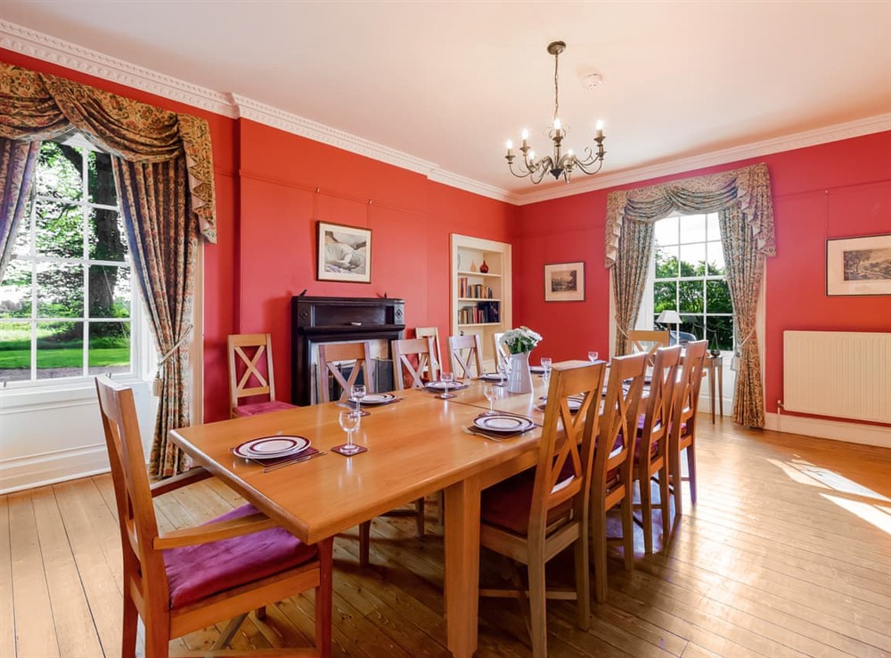 Dining Area at Wintonhill Farmhouse in Pencaitland, East Lothian