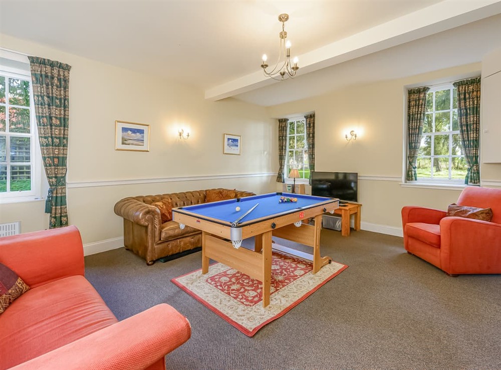 Games room at Wintonhill Farmhouse in Pencaitland, East Lothian