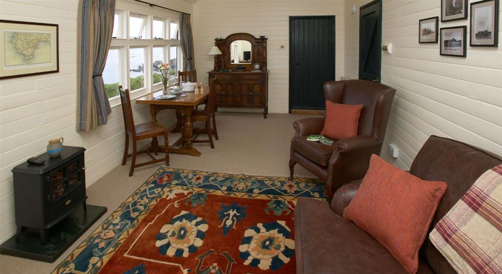 The sitting room at Wireless Cottage in Helston, Cornwall