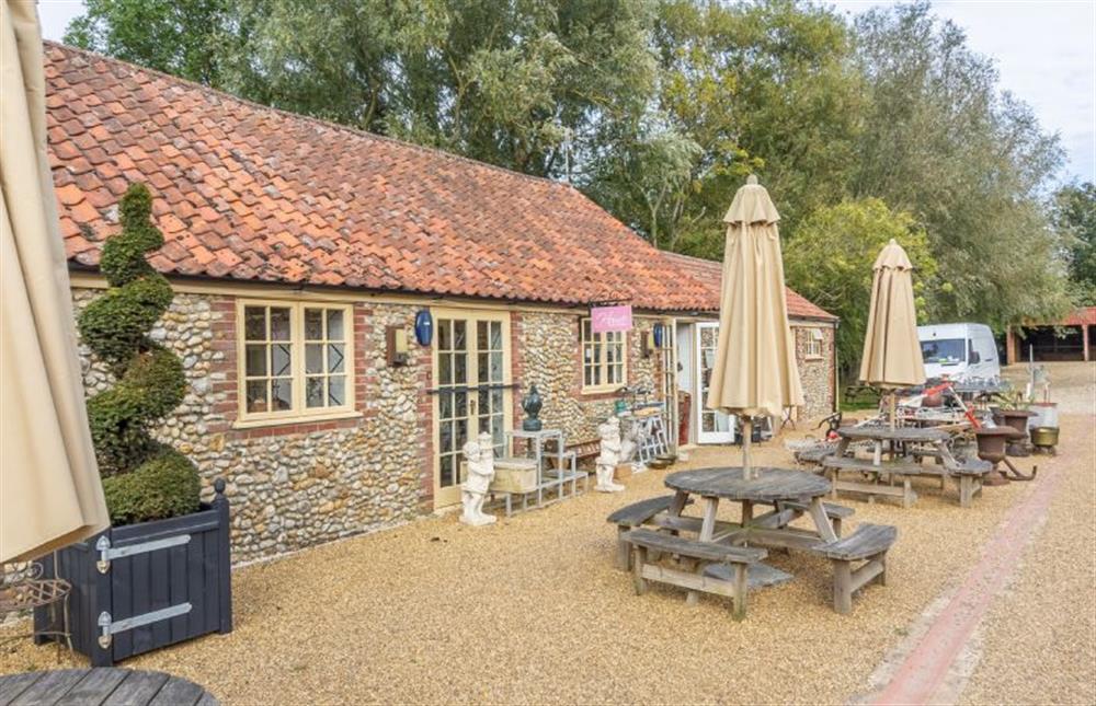 Coffees and snacks and outside dining at Creak Abbey at Wishing Well Cottage, North Creake near Fakenham