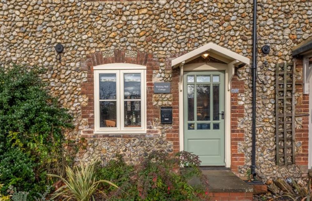 Front entrance to the cottage at Wishing Well Cottage, North Creake near Fakenham