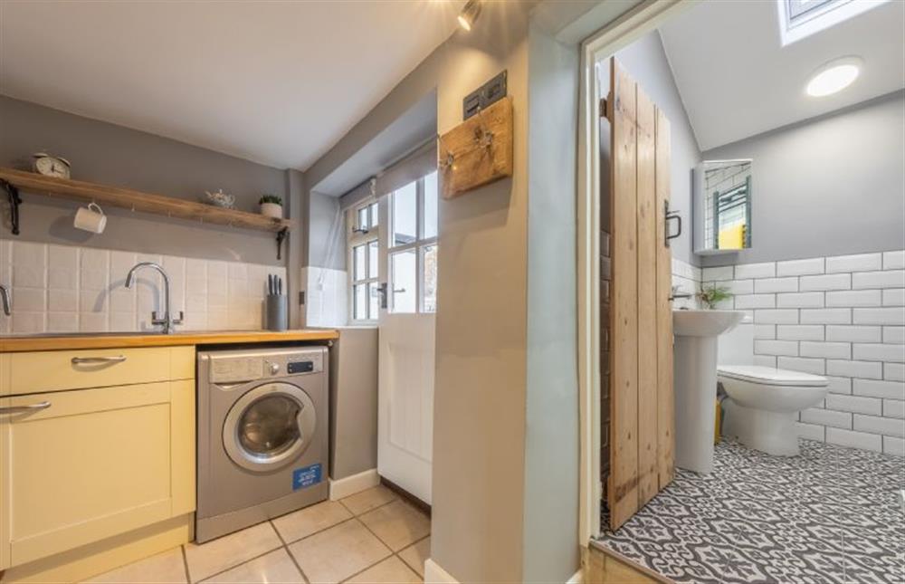 Ground floor: Shower room off the kitchen at Wishing Well Cottage, North Creake near Fakenham