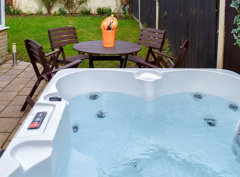 Hot tub at Wisteria Place in Tiptree, near Maldon, Essex