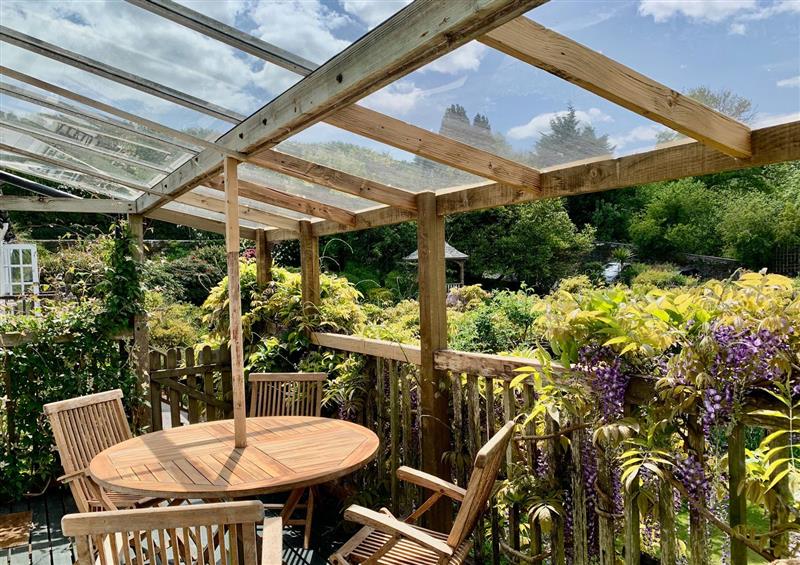 This is the garden at Wisteria Suite, Dittisham