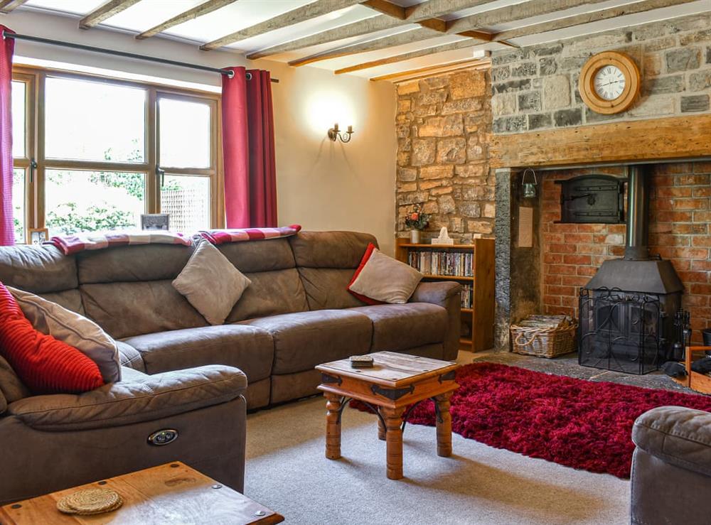 Living room at Withies in Henley, near Langport, Somerset