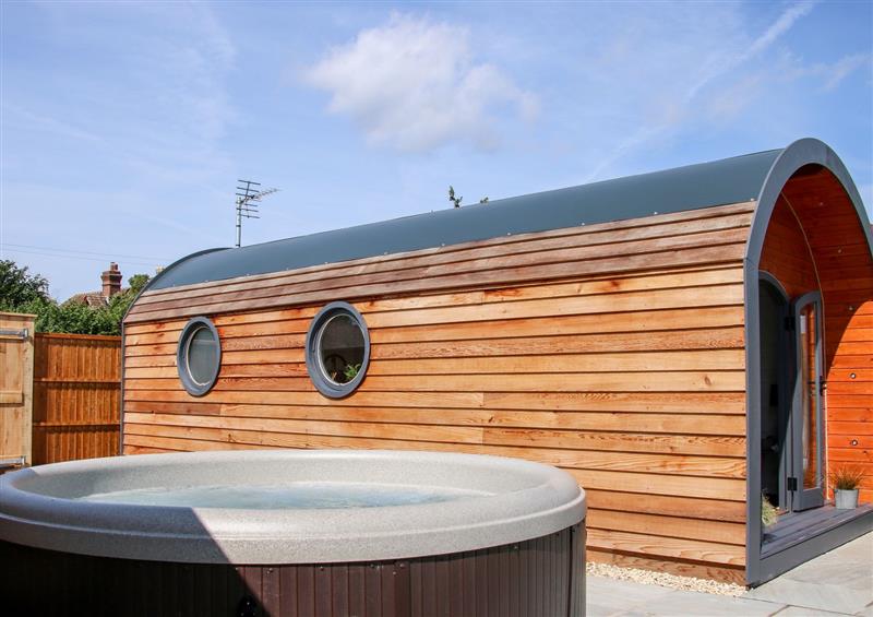 There is a hot tub at Withy Willows, Diddlebury near Ludlow