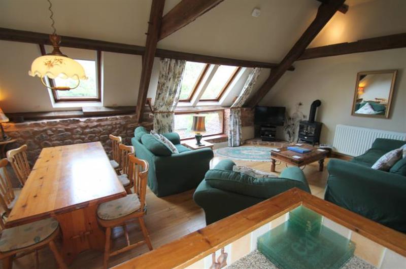 Living room at Withycombe Cottage, Near Dunster