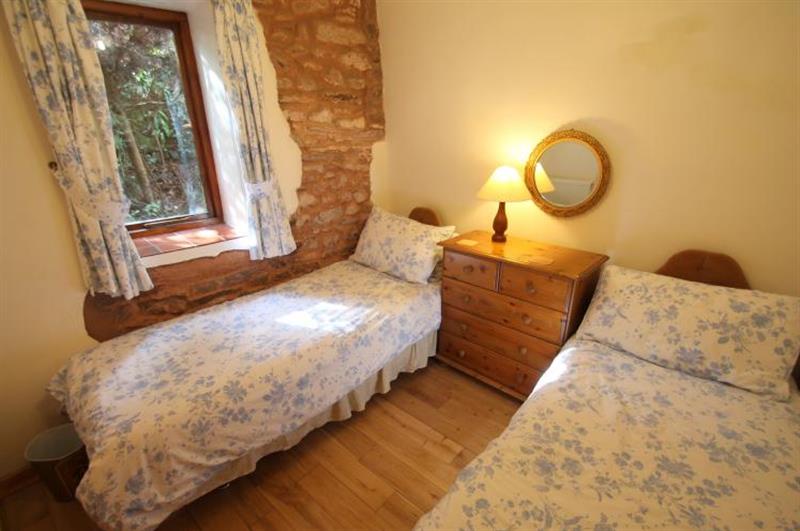 Twin bedroom at Withycombe Cottage, Near Dunster