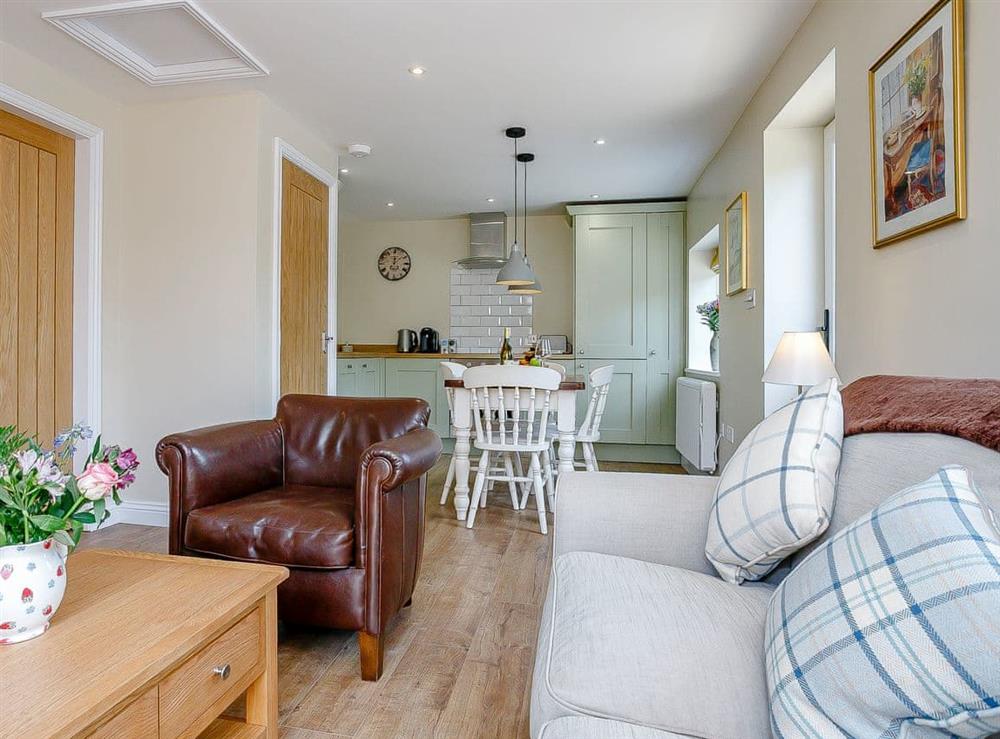 Open plan living space at Wits End Cottage in Roughton, near Woodhall Spa, Lincolnshire