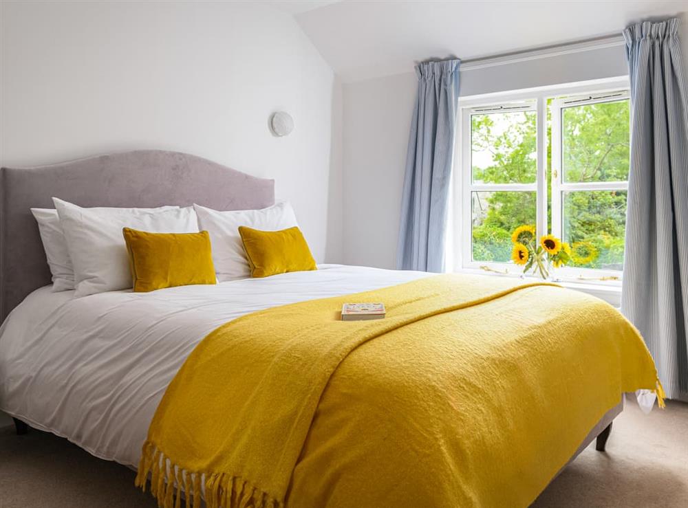 Double bedroom at Wobbly Cod in Charlestown, Cornwall