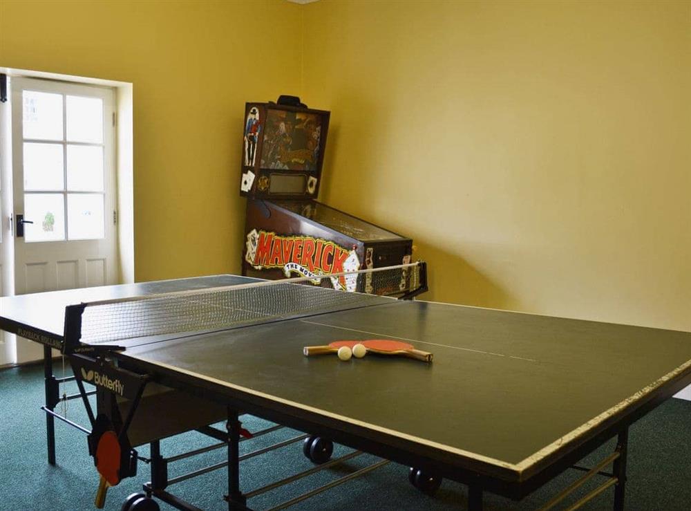 Games room with table tennis and pool table at Wold House Cottage in Nafferton, Nr Bridlington, East Yorks., North Humberside