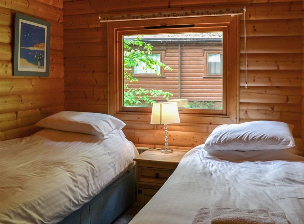 Twin bedroom at Red Kite Lodge, 