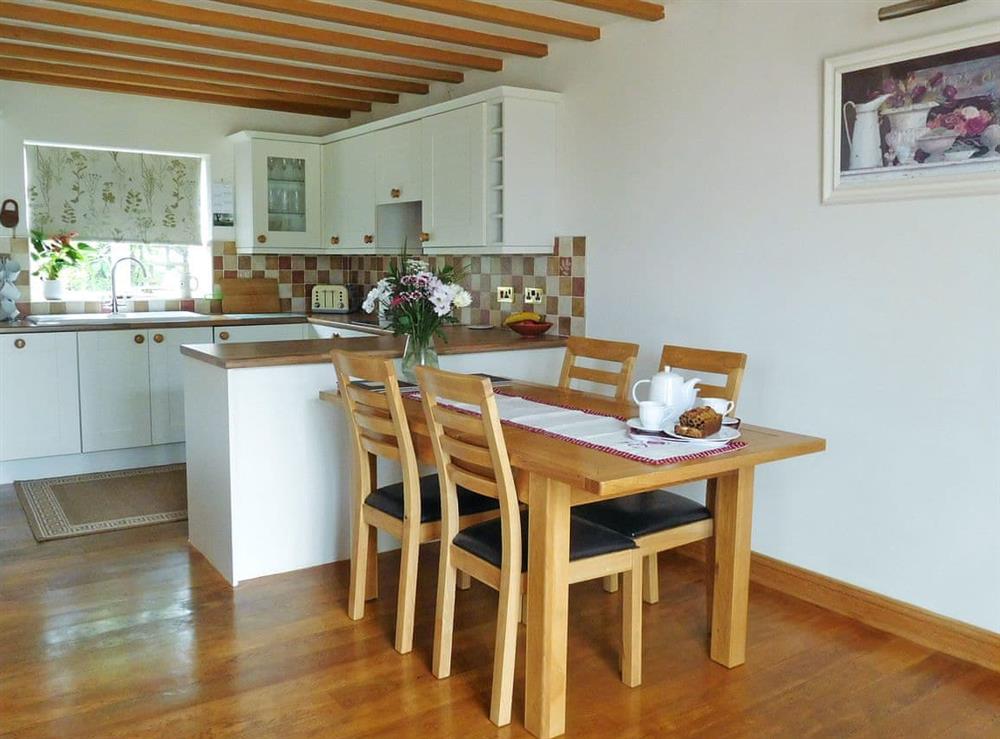 Dining Area at Wold View Cottage in Thorpe Bassett, near Malton, Yorkshire, North Yorkshire