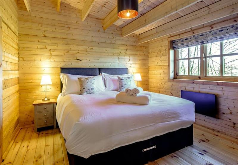 The bedroom in Farmers Retreat at Wold View Farm in Cottam, East Yorkshire