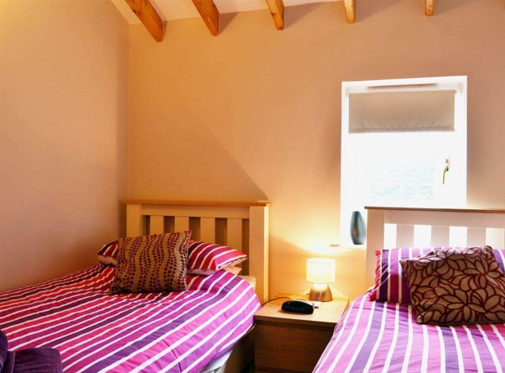 Twin bedroom at Wold View in Newbiggin Gardens, Filey, North Yorkshire