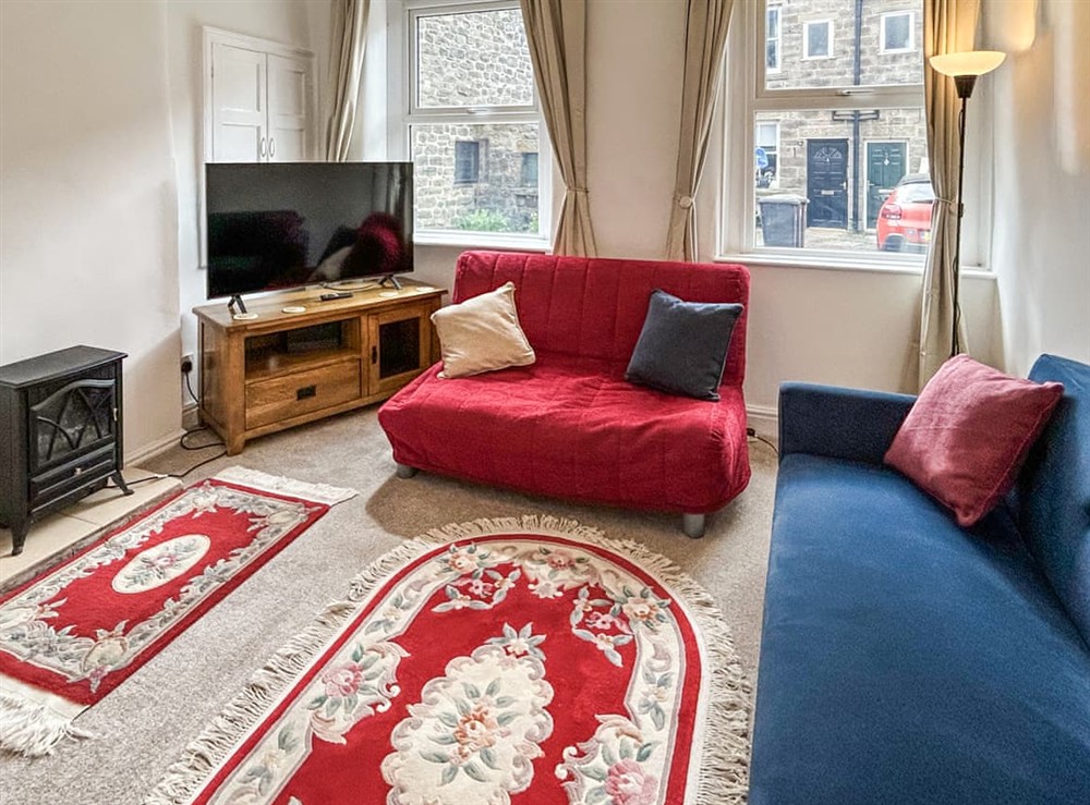 Living area at Wolf Bear Tor in Bamford, Derbyshire