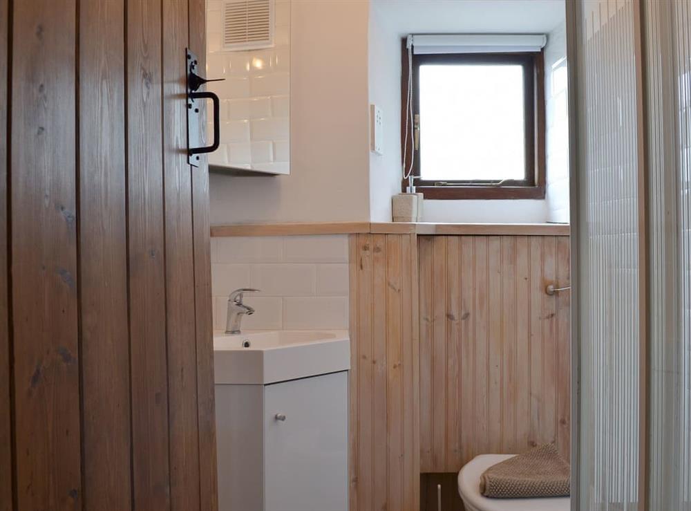 Shower room at Wolfscote Cottage, 