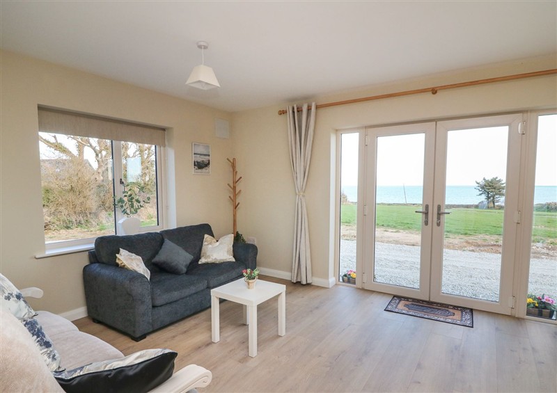 This is the living room at Wood Beach Lodge, Grange near Fethard-On-Sea