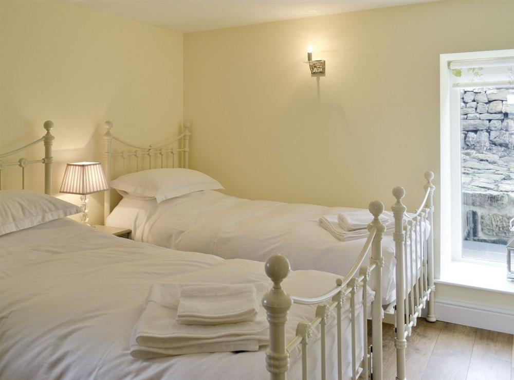 Twin bedroom at Wood Cottage in Chop Gate, near Stokesley, North Yorkshire