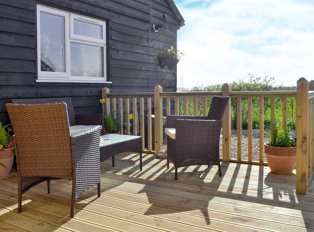 Delightful decking area at Reed Lodge, 