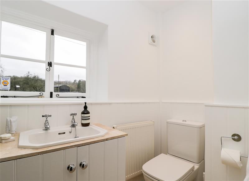This is the bathroom at Wood Stanway House, Toddington