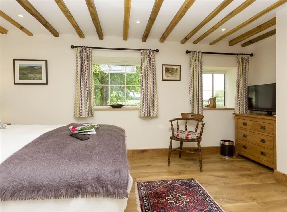 Large, comfortable bedroom at The Calf Shed, 