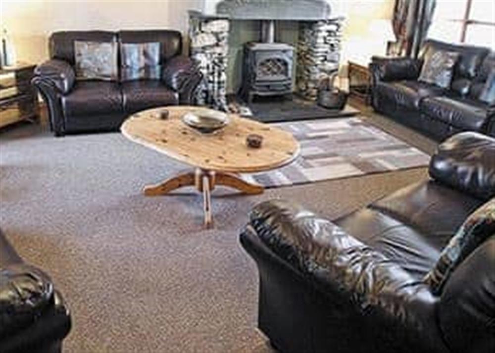 Living room at Wood View in Rusland, near Ulverston, Cumbria