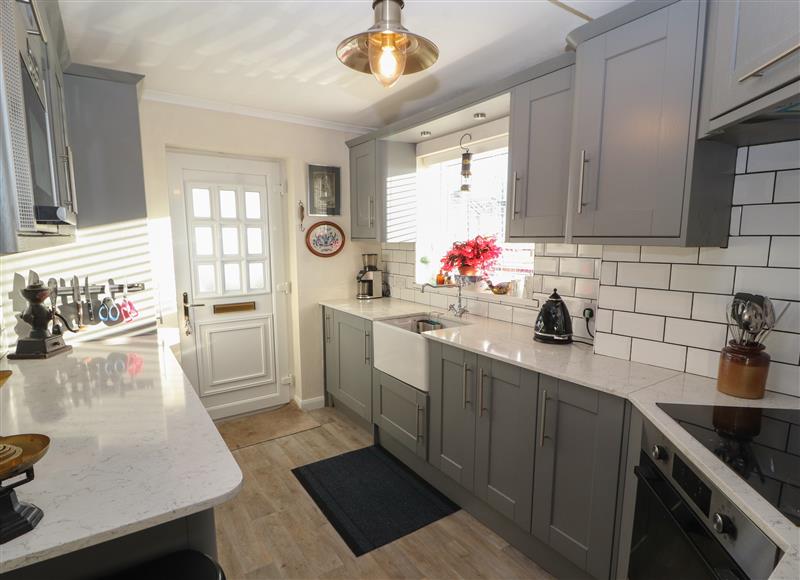 This is the kitchen at Woodbine Cottage, Allonby