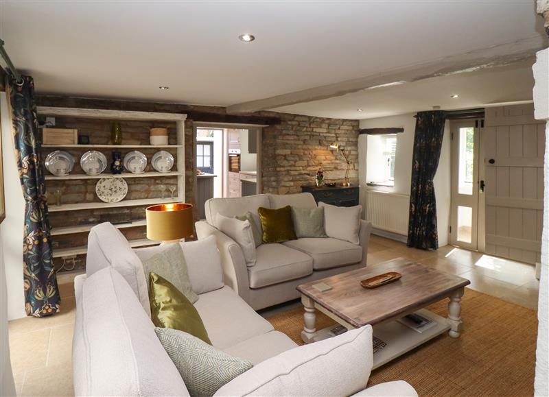 This is the living room at Woodbine Cottage, Cleeve Prior near Bidford-On-Avon