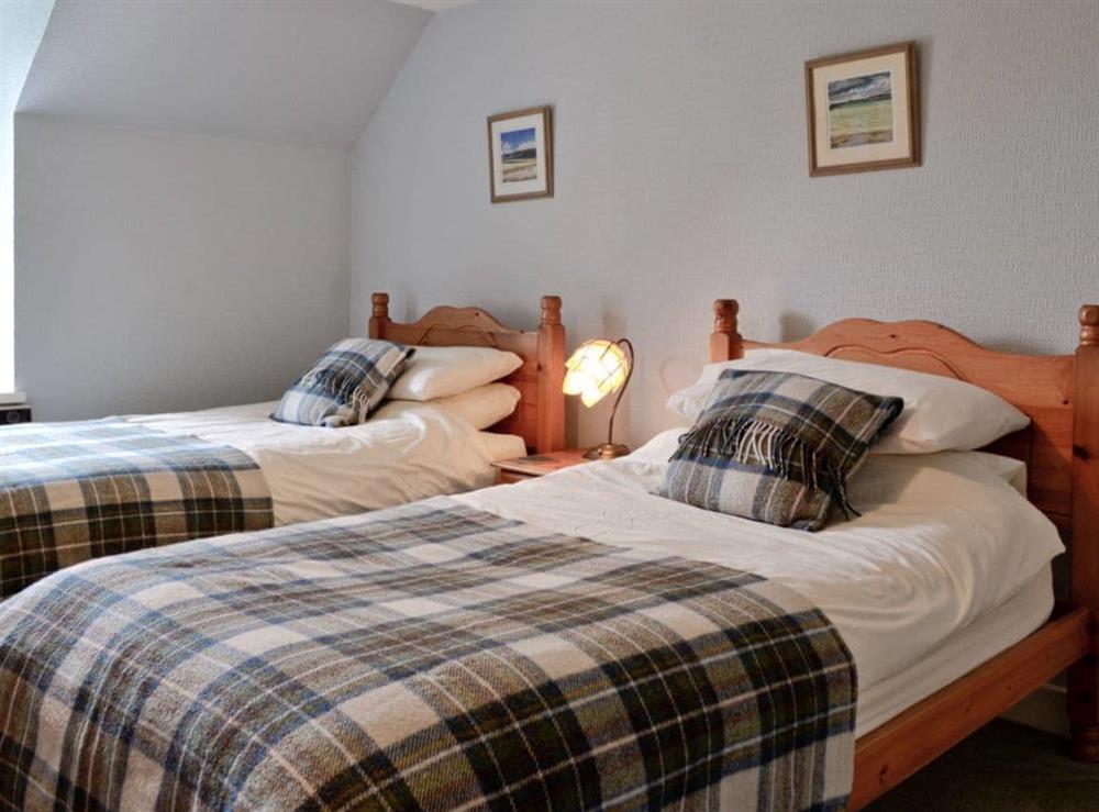 Twin bedroom at Woodbine Cottage in Fort Augustus, Loch Ness, Highland