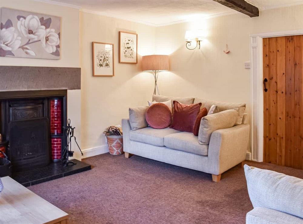 Living room at Woodbine Cottage in Hareston, Lancashire