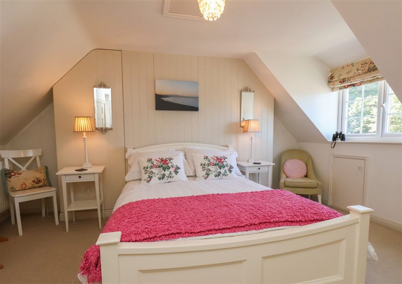 One of the bedrooms at Woodbine Cottage, Sandsend