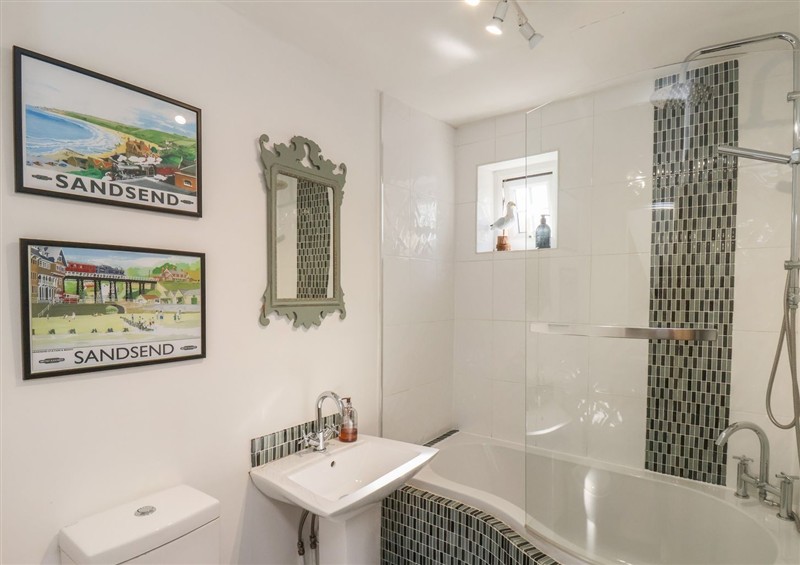 This is the bathroom at Woodbine Cottage, Sandsend