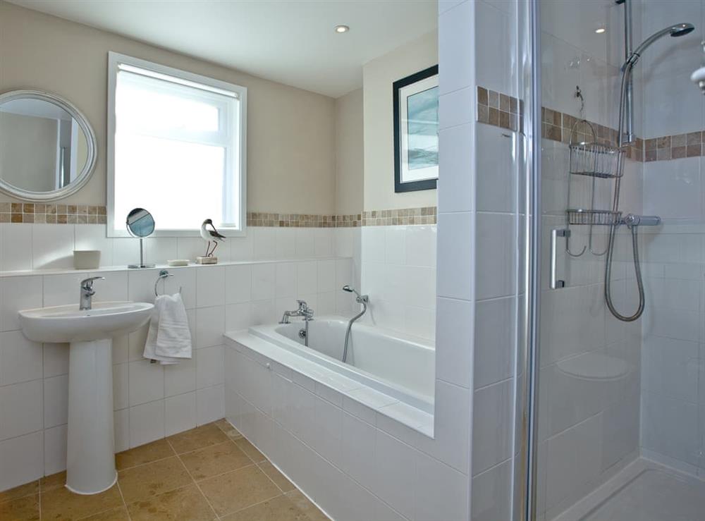 Bathroom at Woodbine House in Kingswear, near Dartmouth, Devon