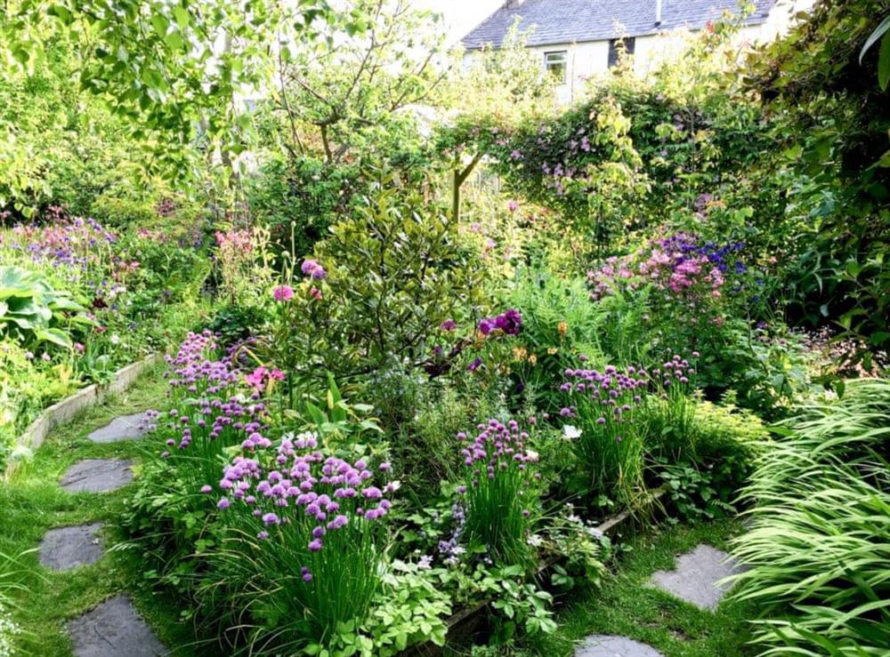 Garden at Woodburn Cottage in Beckside, Kirkby-in-Furness, near Ulverston, Cumbria