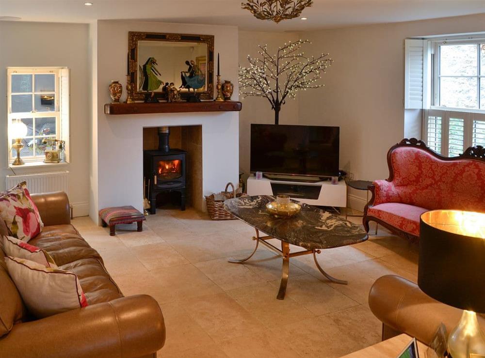 Living room at Woodburn Cottage in Corbridge, near Hexham, Northumberland