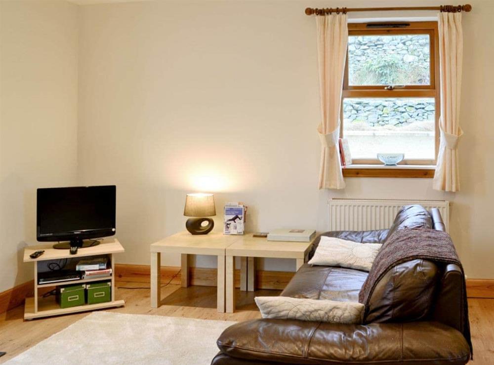 Comfy living area at Woodend in Broughton, near Biggar, Lanarkshire
