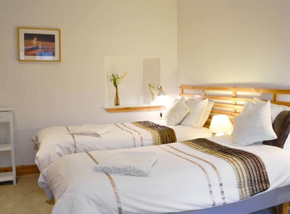 Spacious twin bedroom at Woodend in Broughton, near Biggar, Lanarkshire