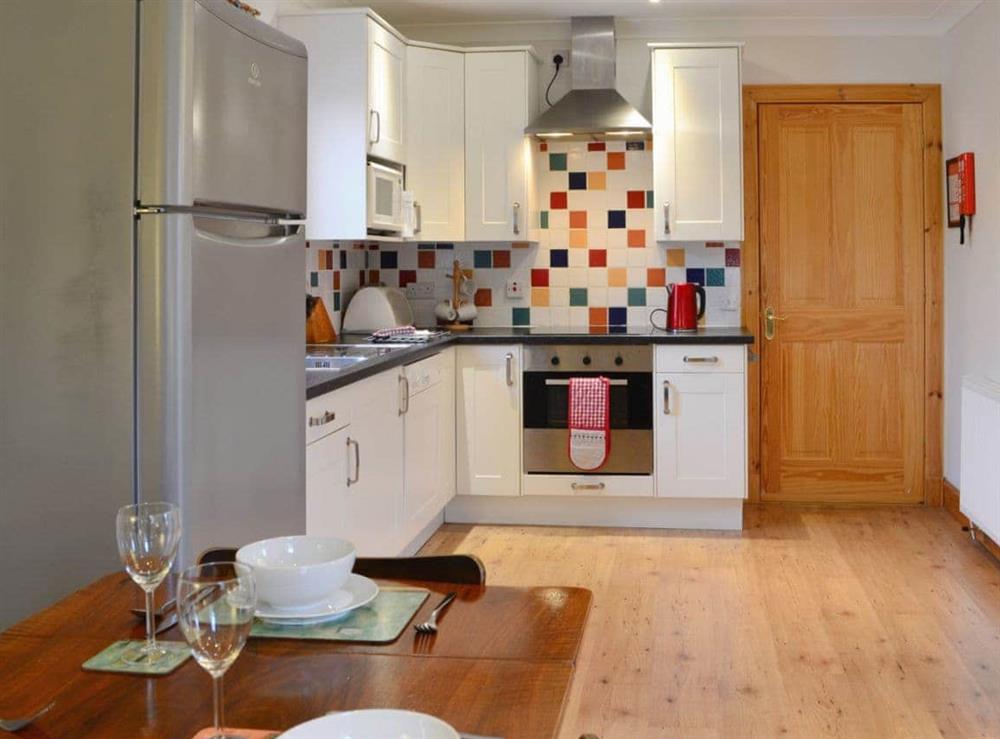 Well equipped kitchen area at Woodend in Broughton, near Biggar, Lanarkshire