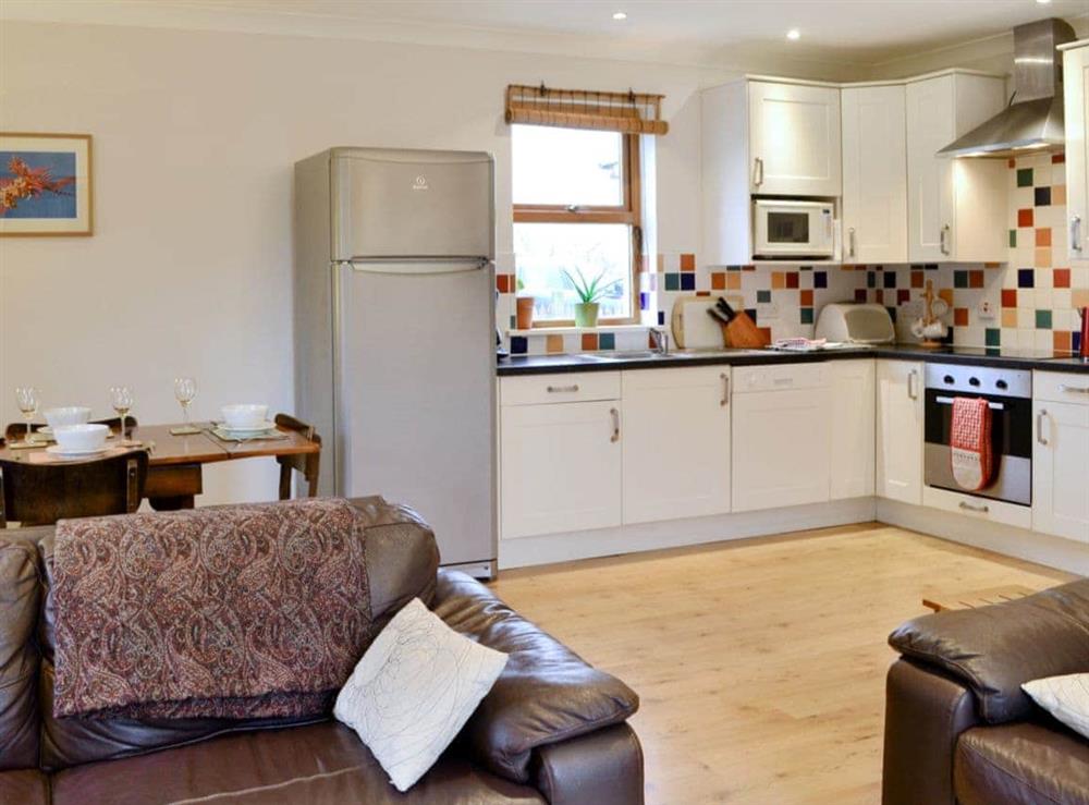 Well presented open plan living space at Woodend in Broughton, near Biggar, Lanarkshire