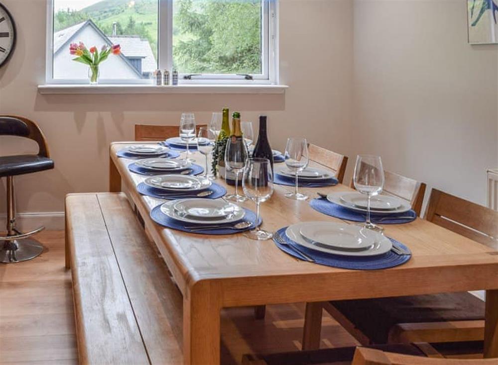 Dining Area at Woodend Cottage in Ballachulish, Argyll