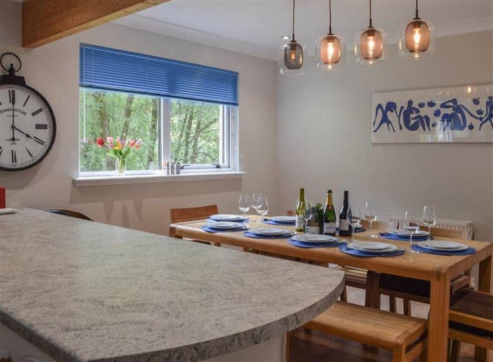 Kitchen/diner at Woodend Cottage in Ballachulish, Argyll