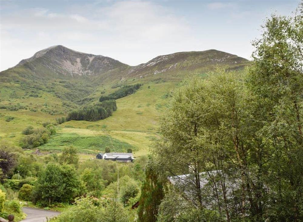 View at Woodend Cottage in Ballachulish, Argyll