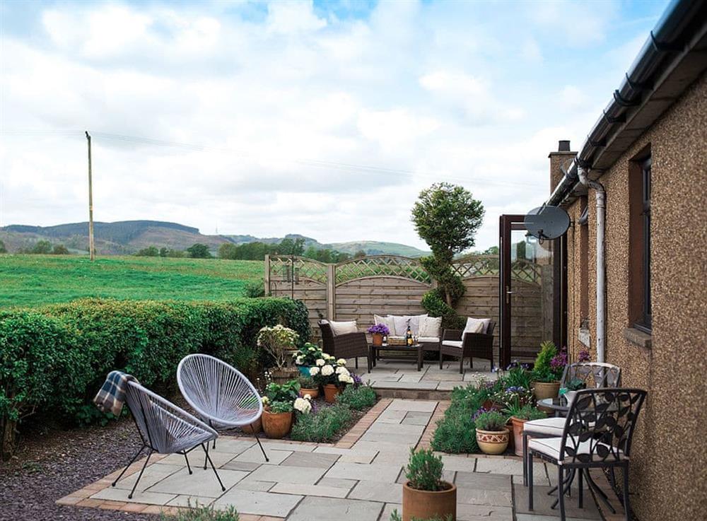 Patio at Woodend in Dumfries, Dumfriesshire