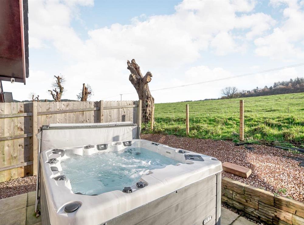 Hot tub at Woodend in Lochanhead, Beeswing, Dumfriesshire