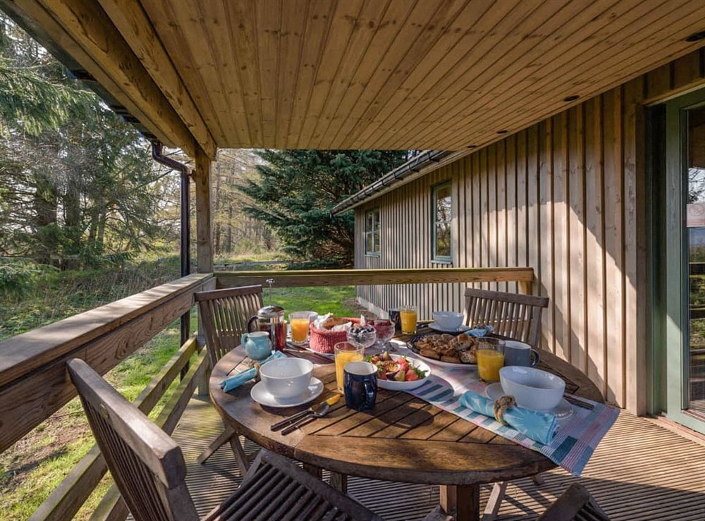 Terrace at Woodend Lodges- Ben Macdui in Glassel, near Banchory, Aberdeenshire