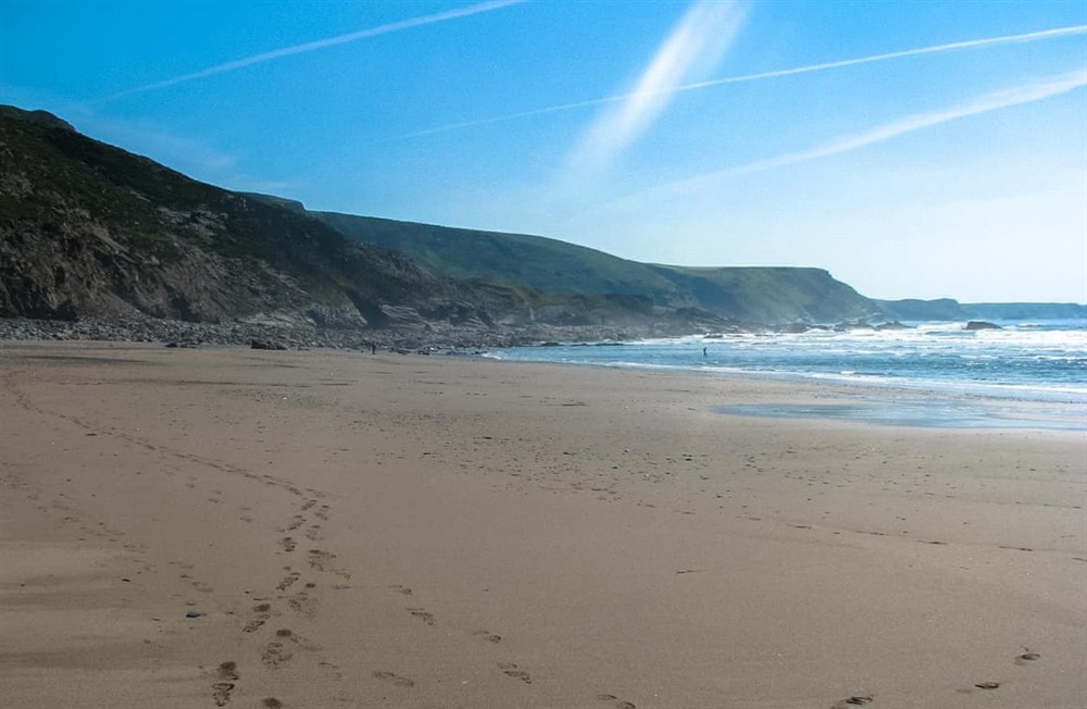 Beach at Woodgate in Crackington Haven, Cornwall