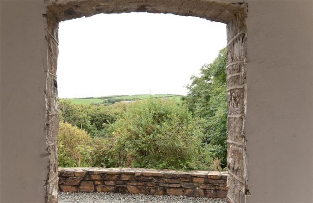 Outdoor area at Woodgate in Crackington Haven, Cornwall